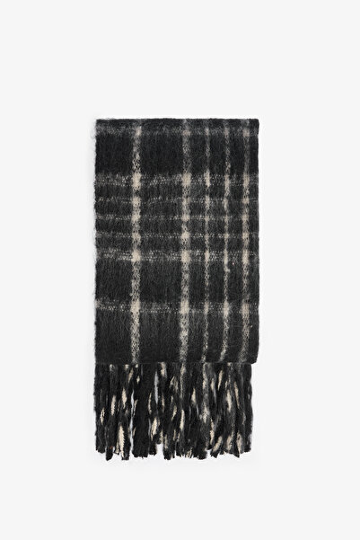 Penti Black Clara Striped Soft Textured Scarf
