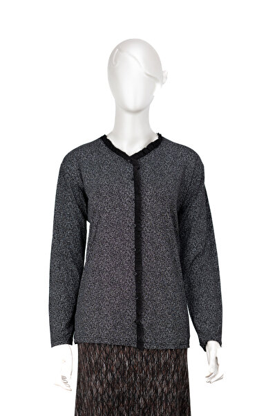 Oppland Γυναικεία γυαλιστερή βισκόζη χτενισμένη ύφασμα μητρική μπλούζα με γρα...