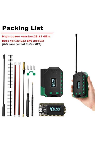 Choice 863-928 ميجاهرتز V4 مع علبة Heltec V4 Meshtastic WiFi LoRa 32 Dev-Board Case Set Soft Antenna ESP32 SX12