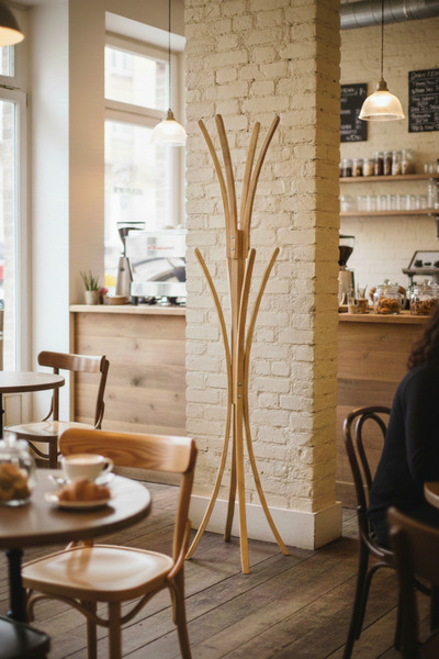 VİLİNZE Vesti Ahşap Ayaklı Portmanto Elbise Askılık