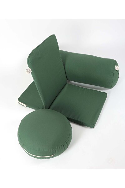 Yoga Arden Meditasyon Sandalyesi + Bolster + Minder 3'lü Yoga Meditasyon Seti