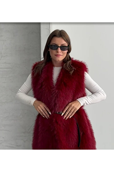 GAMZE ALPTEKİN Women's Furry Belted Vest