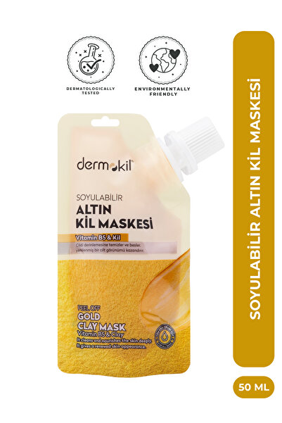 Dermokil Soyulabilir Altın Kil Maske 50 ml