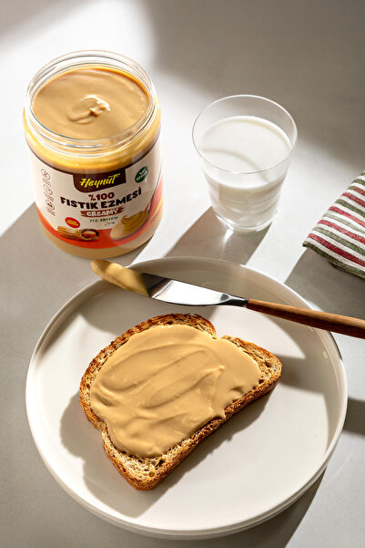 HEYNUT Şeker ilavesiz %100 Fıstık Ezmesi (Akışkan Kıvam) 700gr