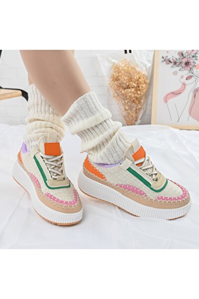 Tmall Pantofi sport de dama,din material textil,D1325,Roz