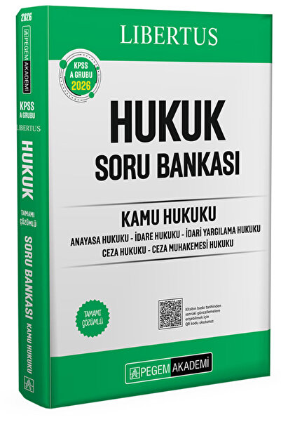 Pegem Akademi Yayıncılık 2026 KPSS A Grubu Hukuk Tamamı Çözümlü Soru Bankası-...