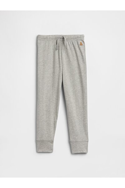 GAP Erkek Bebek Gri Brannan Bear İşlemeli Pull-On Jogger Eşofman Altı