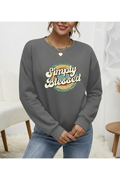 soonaksesuar Γυναικεία μακρυμάνικη μπλούζα με βισκόζη με δύο κλωστές