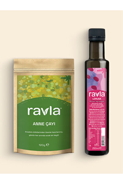 Ravla 2'li Ürün - Anne Çayı - 120g / Lohusa Bitkisel Yağ Karışım - 250ml
