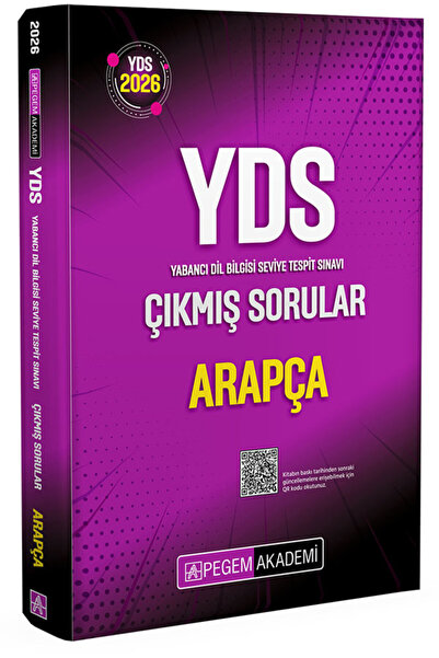 Pegem Akademi Yayıncılık 2026 YDS Arapça Çıkmış Sorular
