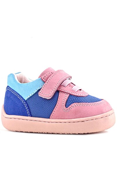 Rakerplus Bob Genuine Leather Blue Pink Barefoot Velcro Elastic Baby Sneaker Shoes