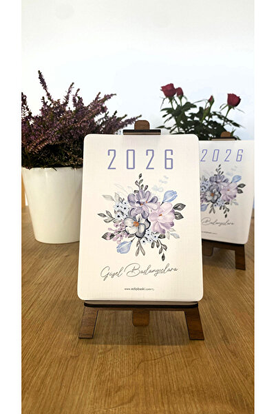 EDİP BASKI 2026 ÇİÇEKLİ TAKVİM