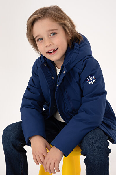 U.S. Polo Assn. معطف أزرق للأولاد 50310498-VR212