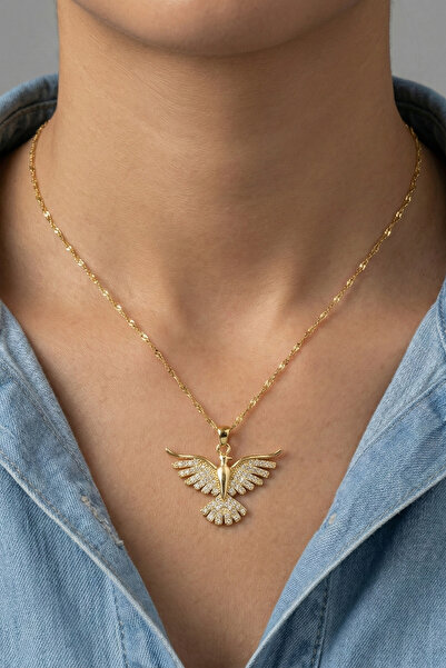 Alexis Carrel قلادة فولاذية مع تمثال العنقاء الزمردية - هدية للحبيب، مجوهرات ...