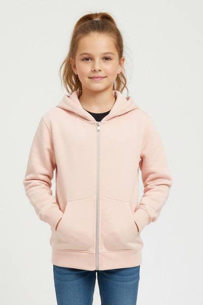 Difa με κουκούλα , Παιδική ζακέτα με φερμουάρ και τσέπη καγκουρό - 100% βαμβά...