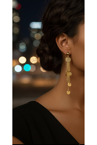 canlisepet Sallantı küpe pul detaylı kadın kadın küpe