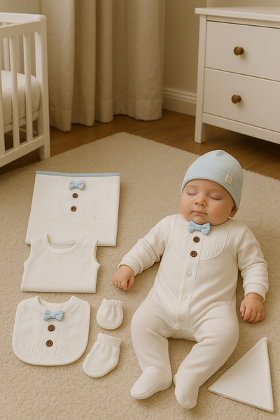 tinitins طقم للأطفال حديثي الولادة مكون من 8 قطع - خروج من المستشفى