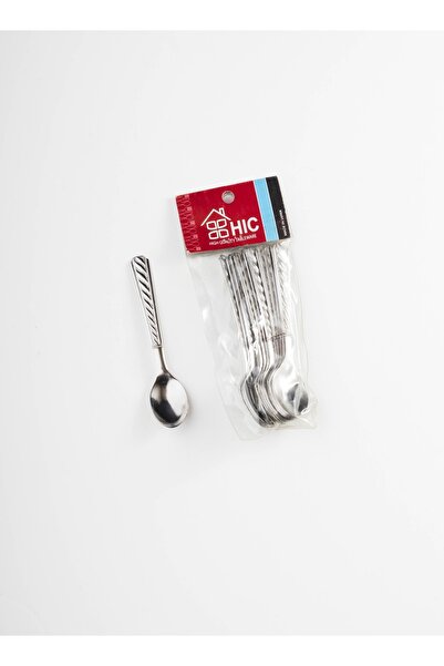 HIC طقم ملاعق شاي من الفولاذ المقاوم للصدأ مكون من 12 قطعة