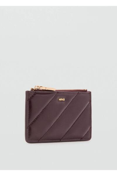 MANGO Woman Küçük boy kapitone bozuk para cüzdanı