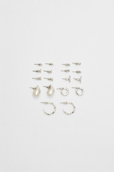 Stradivarius 9'lu Mini Damla Küpe Seti