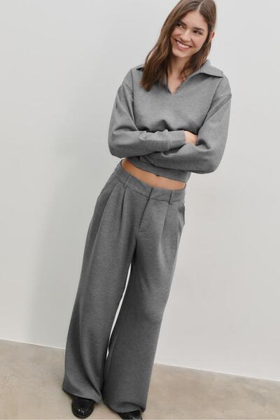 Stradivarius Yumuşak dokulu kumaş pantolon