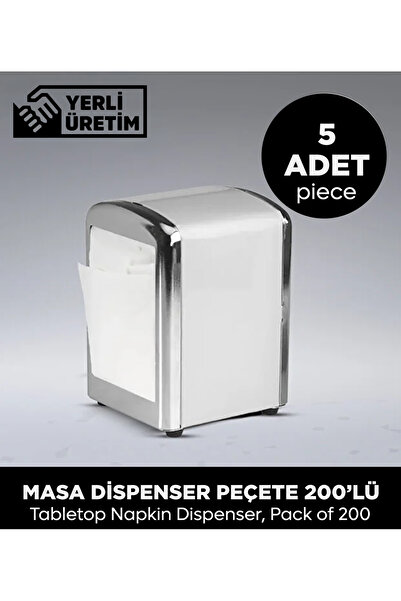 Sepet Doldur Masa Dispenser Peçete 200Lü - 5 Adet