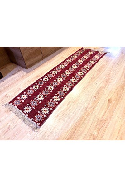 Casa de vis Online Covor în stil tradițional, bumbac cu iută, Casa De Vis Online, roșu, 60 x 200 CM