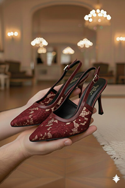 Mira style Prenses Dokunuşu Dantelli Stiletto”