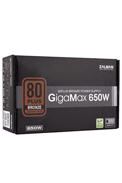 Zalman Zm650 Gvıı 650w 80+ Bronze Yuksek Koruma Devre Tasarımı 120mm Fan Power Supply (OUTLET)