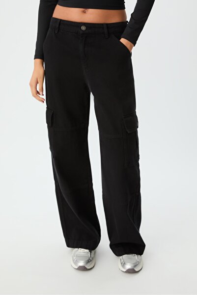 Stradivarius Düz Paça Kargo Pantolon