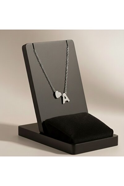 Meyra Accessories Silver Stainless Non-Tarnish Steel Necklace - Stylish Detai...