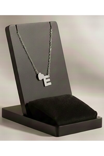 Meyra Accessories çelik harfli kalpli kolye paslanmaz kararmaz çelik kolye si...