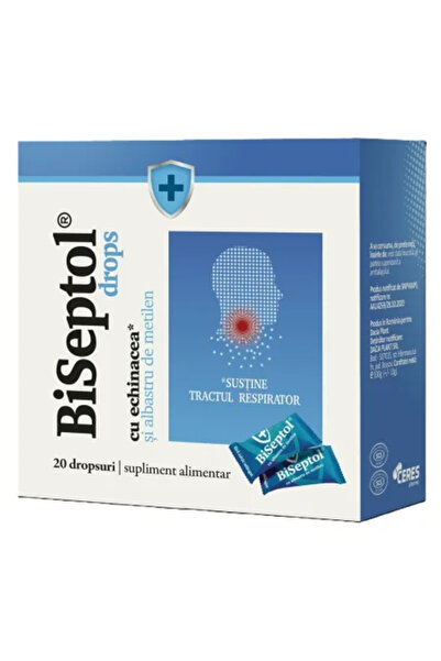 Dacia Plant Picături BiSeptol cu ​​propolis și albastru de metilen, 20 de bucăți,