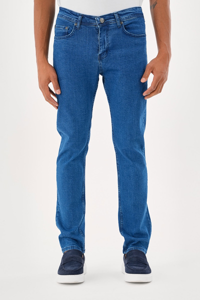 BLACK LEE Men's Stonewashed Slim Fit Stretch Fabric Jean Denim Trousers