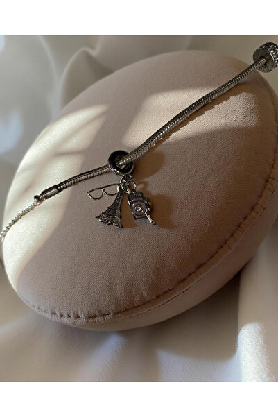 Xui Trend Marka Model Pndra Bileklik Eiffel&Camera Charm / Eyfel,Fotoğraf Mak...