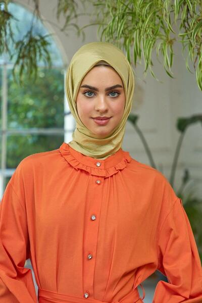 İpekhan Eșarfă simplă cu imprimeu din in și mătase - 10100-02