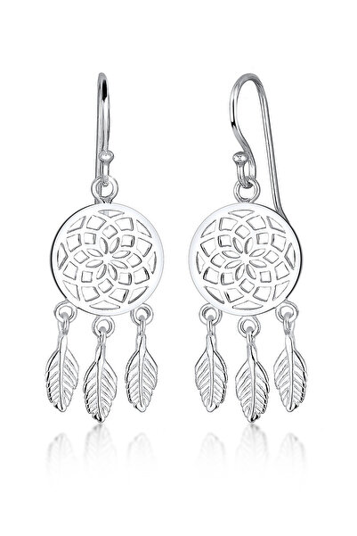 ELLI Ohrringe Dreamcatcher Boho 925 Sterlingsilber
