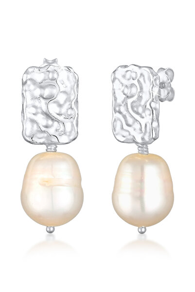 ELLI Ohrringe PREMIUM Ohrringe Damen Ohrhänger Gehämmerter Barock-Trend mit S...