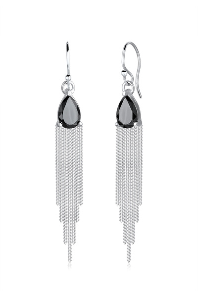 ELLI Ohrringe mit glitzernden Zirkonia-Kristallen in 925er Sterlingsilber