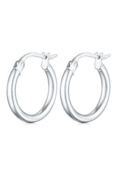 ELLI Ohrringe Damen Creolen Basic Bail Verschluss aus 925er Sterlingsilber