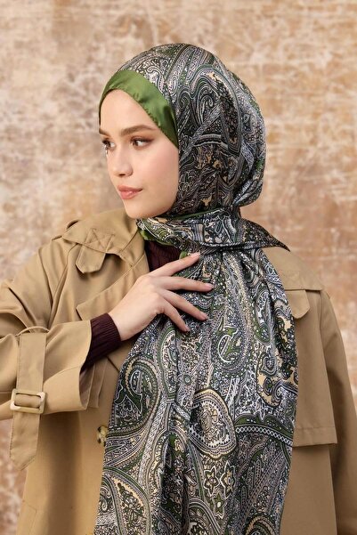 İpekhan Şal verde din voal indian - 5003-03