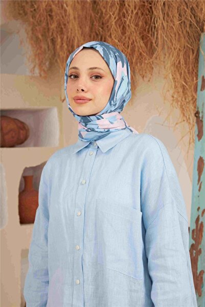 İpekhan شال آريا كومفورت أزرق سماوي 3028-10