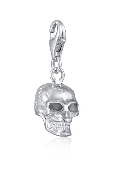 Nenalina Charms Ladies Totenkopf-Anhänger aus 925er Sterlingsilber