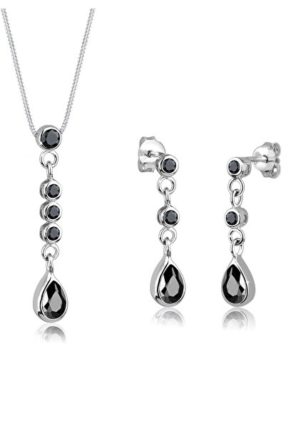 ELLI Jewelry Set Tropfen Zirkonia 925 Sterling Silber