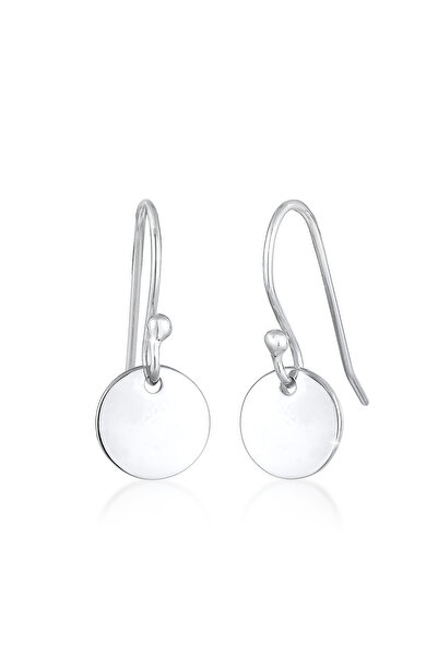 ELLI Earrings Women Hanger Plate Geo Minimal Basic in 925 Sterling Silver