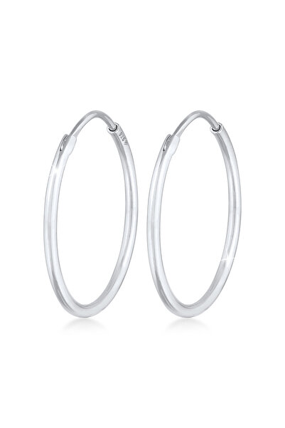 ELLI Ohrringe Damen Creolen Rund Basic Klassisch Zeitlos aus 925er Sterlingsi...