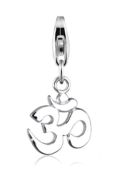 ELLI Charms Damen Om Anhänger Kraftsymbol Talisman aus 925er Sterlingsilber