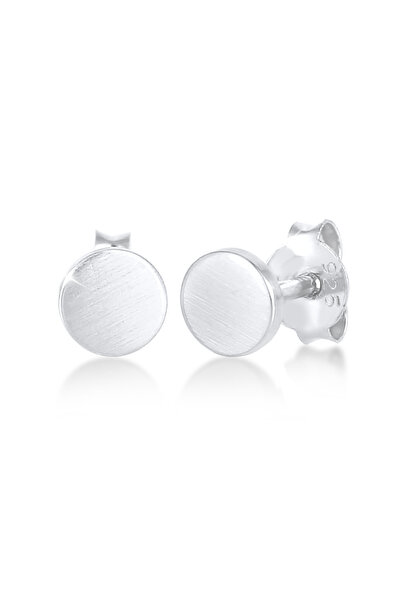 ELLI Earrings Kreis Basic Geo Matt Trend 925 Sterling Silber