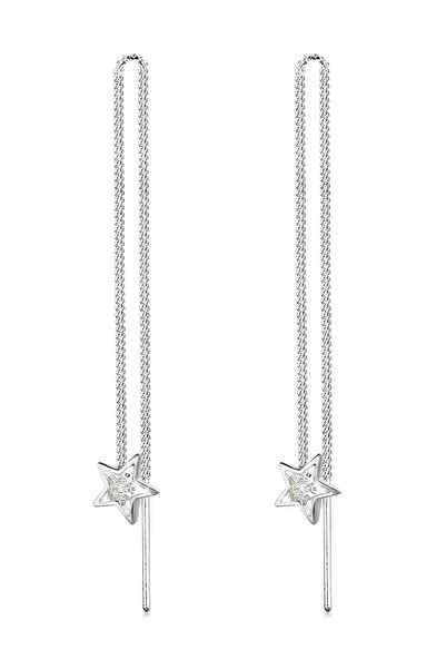 ELLI Ohrringe Damen Ohrhänger Sterne Astro mit Kristall in 925er Sterlingsilber