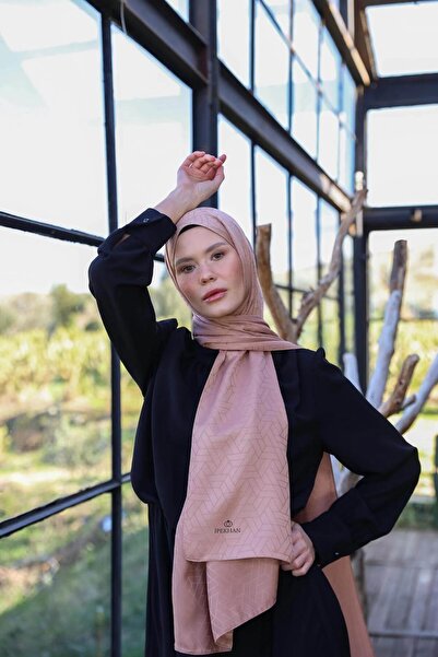 İpekhan Exen Desen İpeksi Jakar Şal Bronz Kahve 9011-14